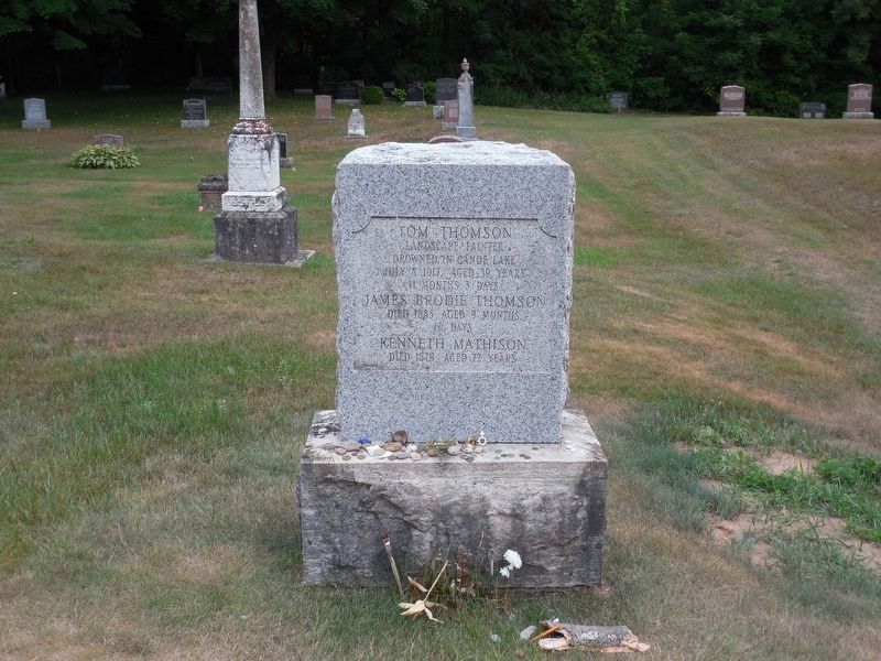 Tom Thomson's Headstone image. Click for full size.