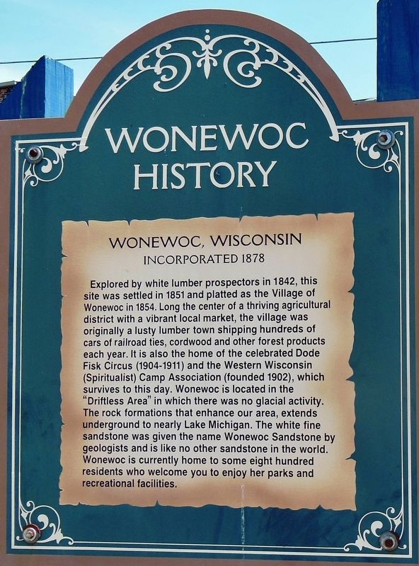Wonewoc History Marker image. Click for full size.