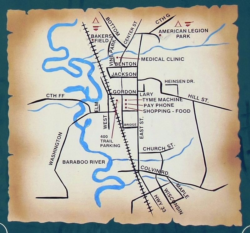 Wonewoc Village Map image. Click for full size.