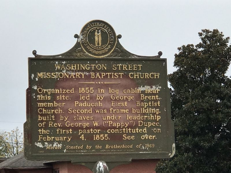 Washington Street Missionary Baptist Church Marker image. Click for full size.