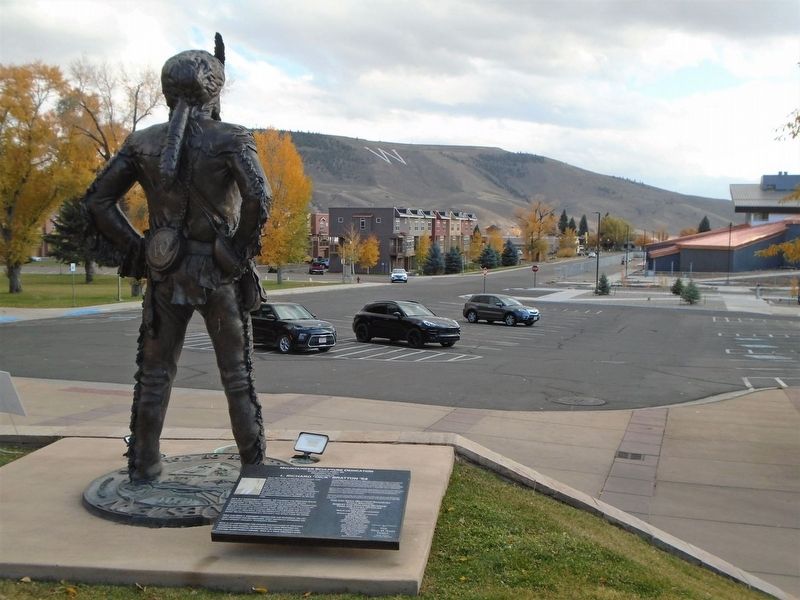 Mountaineer Sculpture Dedication/L. Richard "Dick" Bratton '54 Marker image. Click for full size.