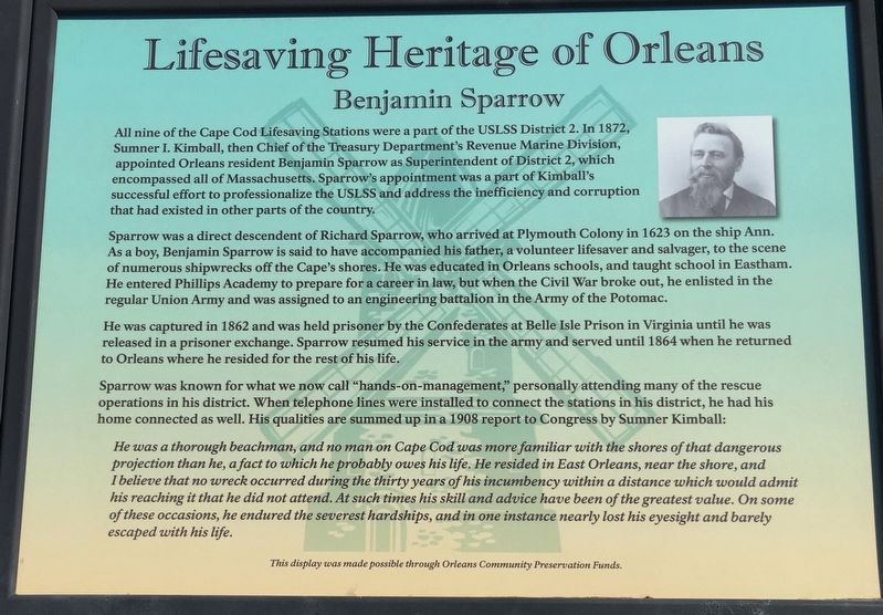 Benjamin Sparrow Marker image. Click for full size.