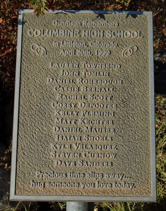 Columbine High School Memorial image. Click for full size.