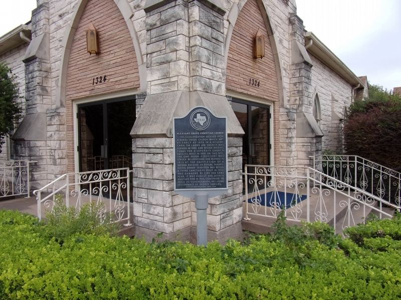 Pleasant Grove Christian Church Marker image. Click for full size.