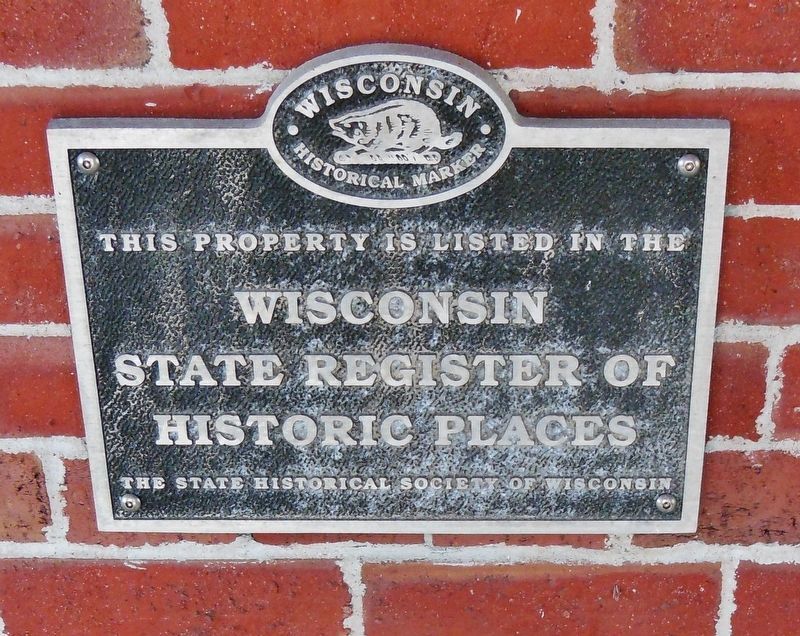 Wisconsin State Register Marker image. Click for full size.