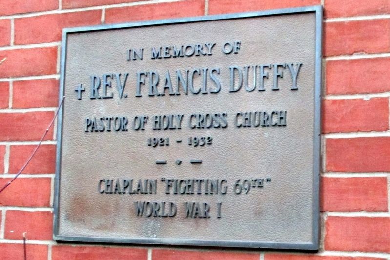 Rev. Francis Duffy plaque image. Click for full size.