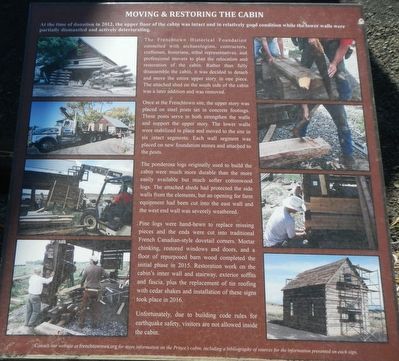 Moving & Restoring the Cabin Marker image. Click for full size.