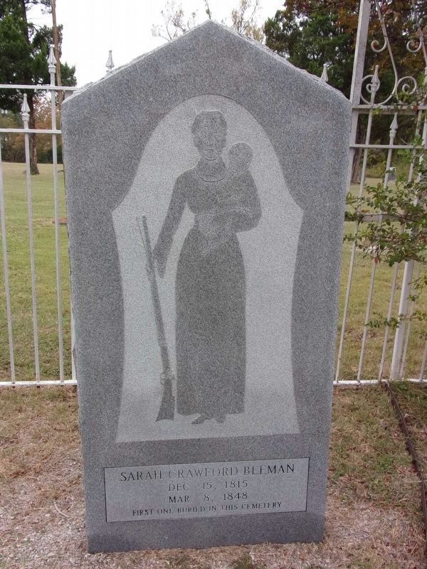 Sarah Crawford Beeman's grave image. Click for full size.