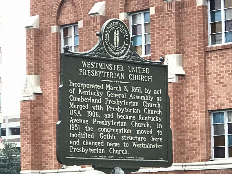 Westminster United Presbyterian Church Marker image. Click for full size.
