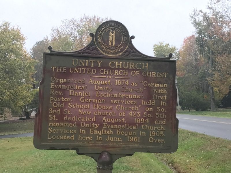 Unity Church Marker (Side 1) image. Click for full size.