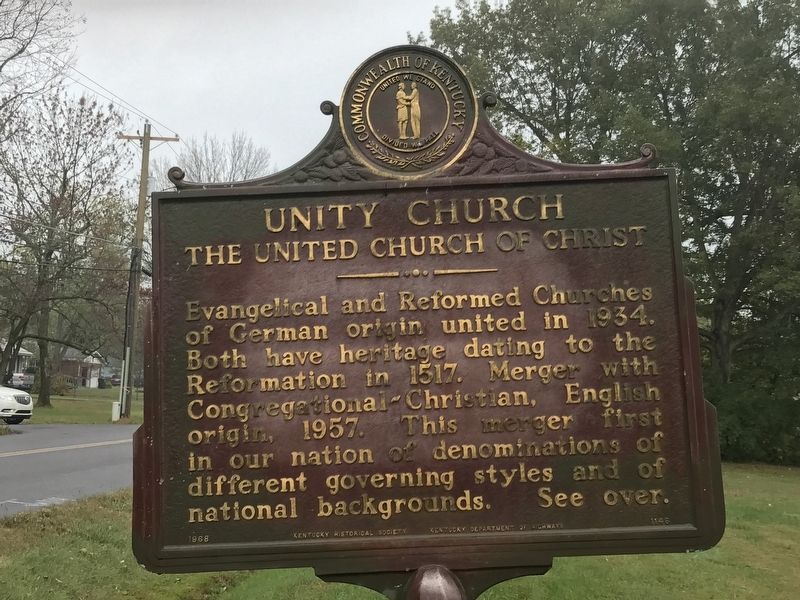 Unity Church Marker (Side 2) image. Click for full size.
