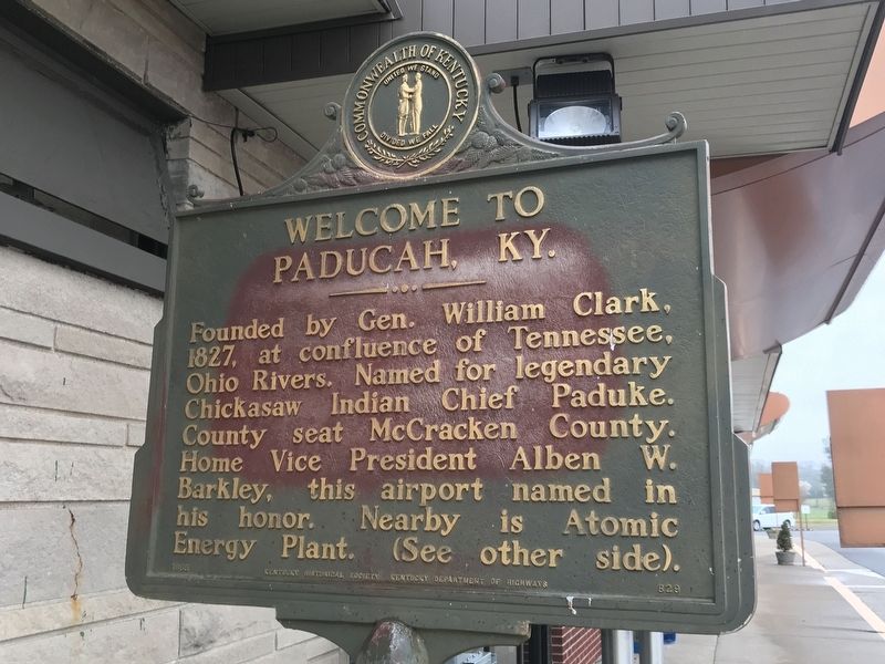 Welcome to Paducah, Ky. Marker image. Click for full size.