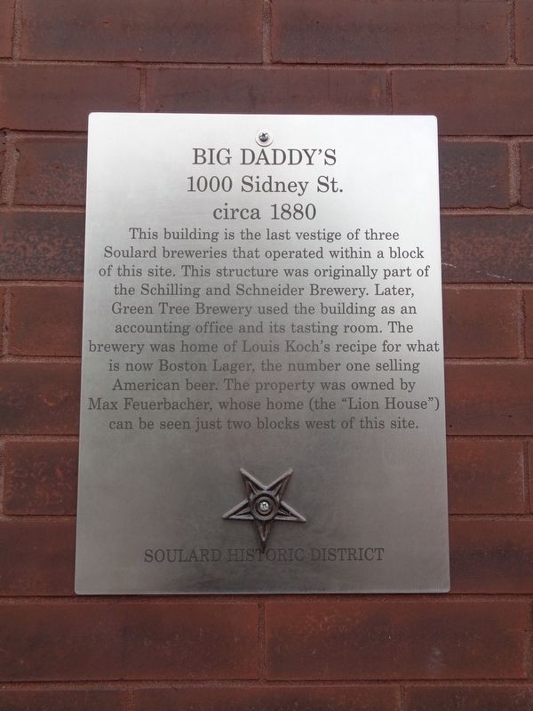 Big Daddy's Marker. Click for full size. Big Daddy's Marker image. Click for full size.