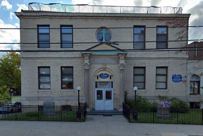 The Former St. Mary�s School, Original Location of this Memorial image. Click for full size.