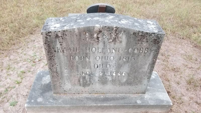 Katie Holland Cobb tombstone image. Click for full size.
