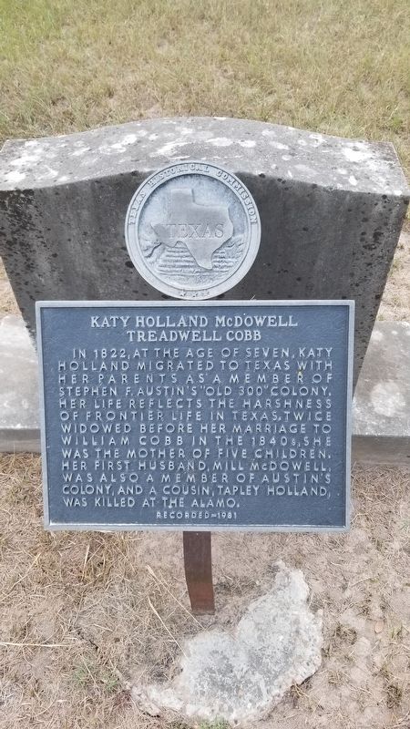 Katy Holland McDowell Treadwell Cobb Marker image. Click for full size.