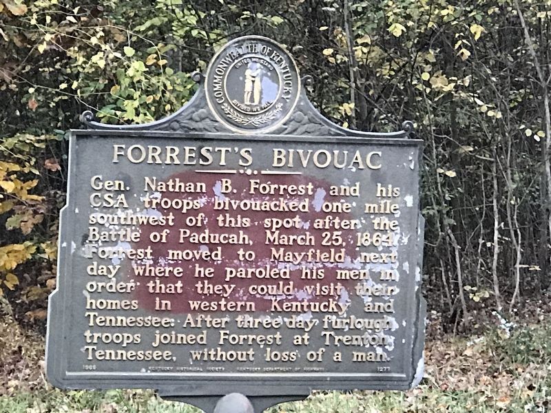 Forrest's Bivouac Marker image. Click for full size.