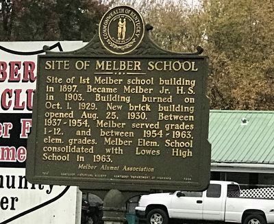 Site of Melber School Marker image. Click for full size.