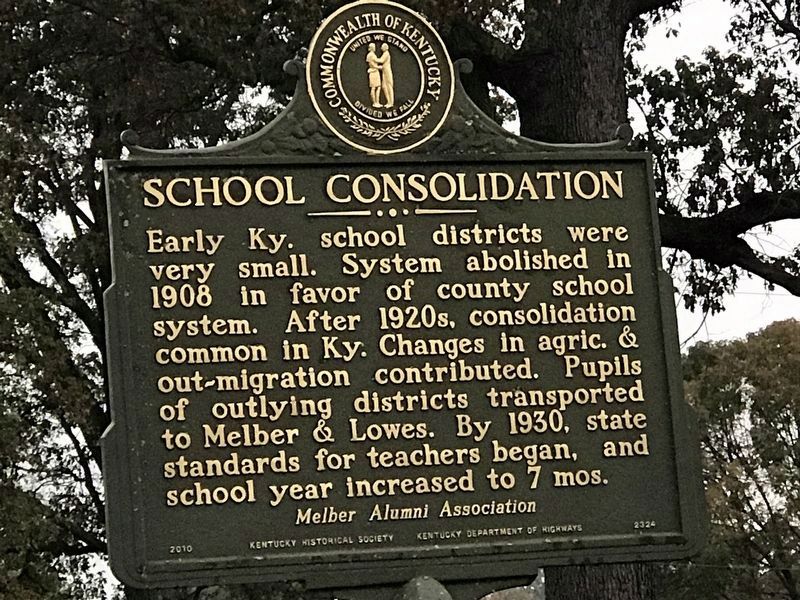 School Consolidation Marker image. Click for full size.
