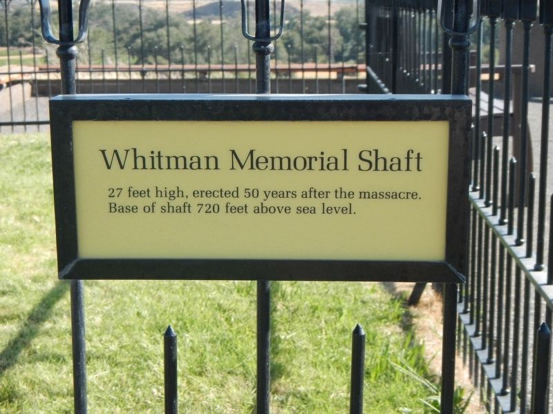 Whitman Memorial Shaft Marker image. Click for full size.