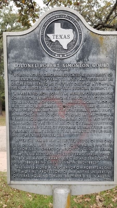 Colonel Robert Simonton Gould Marker image. Click for full size.