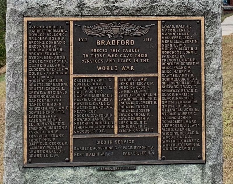 Bradford World War Memorial image. Click for full size.