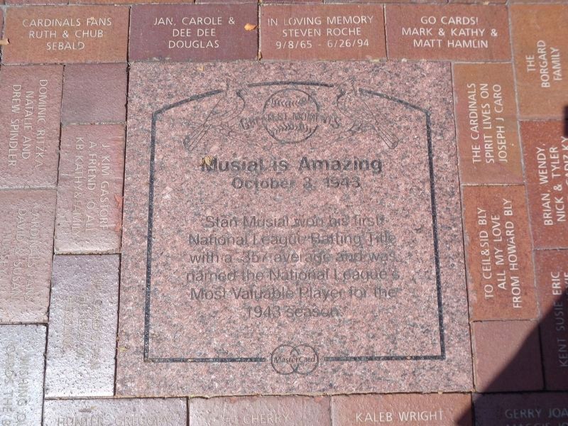 Musial is Amazing Marker image. Click for full size.