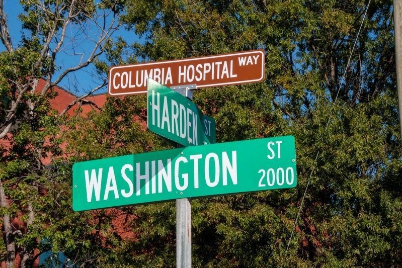 Honorary sign erected by City of Columbia image. Click for full size.