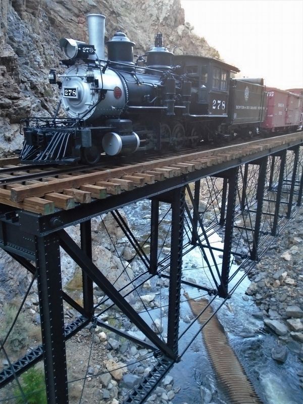 Cimarron Canyon Rail Exhibit image. Click for full size.