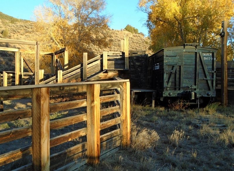 Reconstructed Cimarron Stock Loading Exhibit Area image. Click for full size.