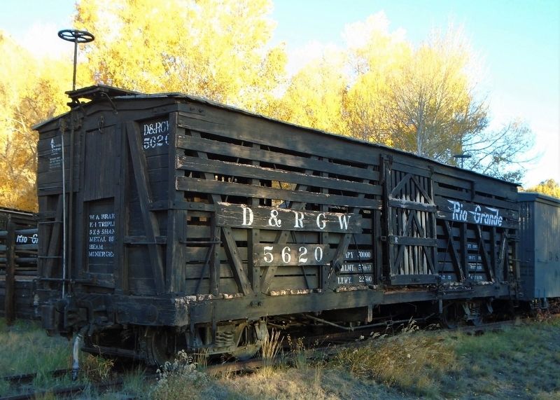 Denver & Rio Grande Western Wooden Stock Car image. Click for full size.