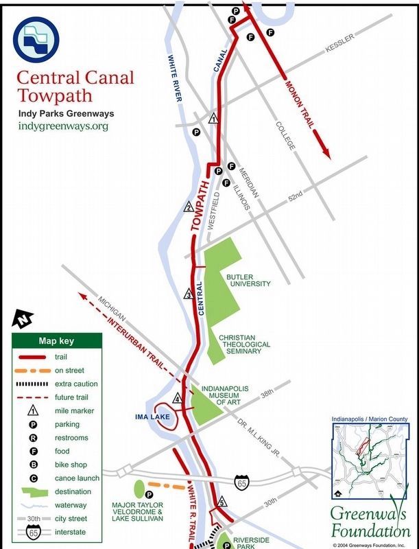 The Central Canal Towpath Biketrail image. Click for full size.