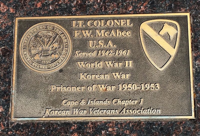 Lt. Colonel F.W. McAbee Marker image. Click for full size.