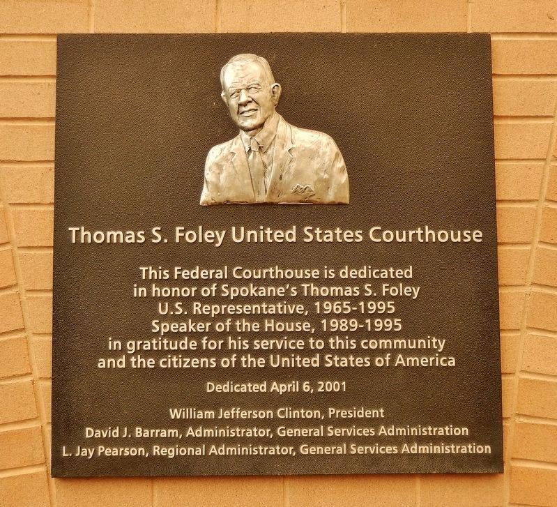 Thomas S. Foley United States Courthouse Marker image. Click for full size.