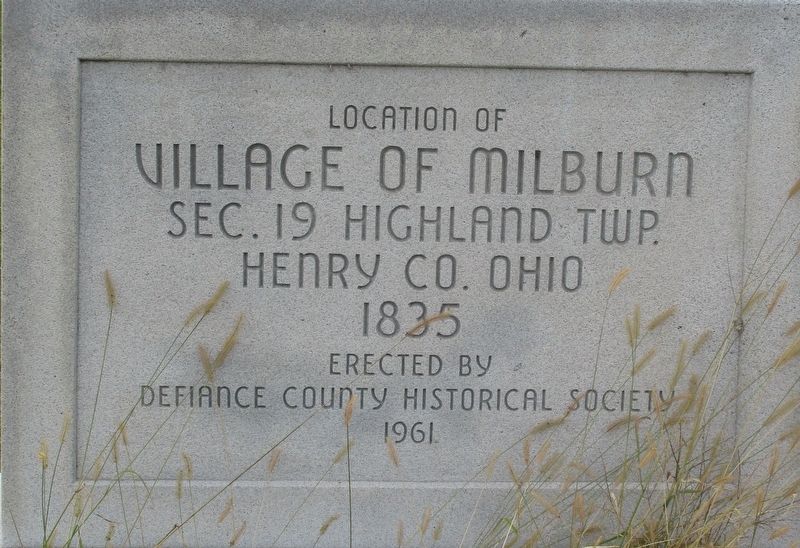 Village of Milburn Marker image. Click for full size.