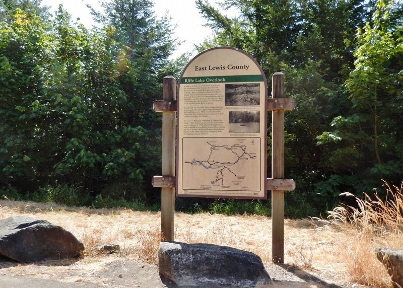 Riffe Lake Overlook Marker image. Click for full size.