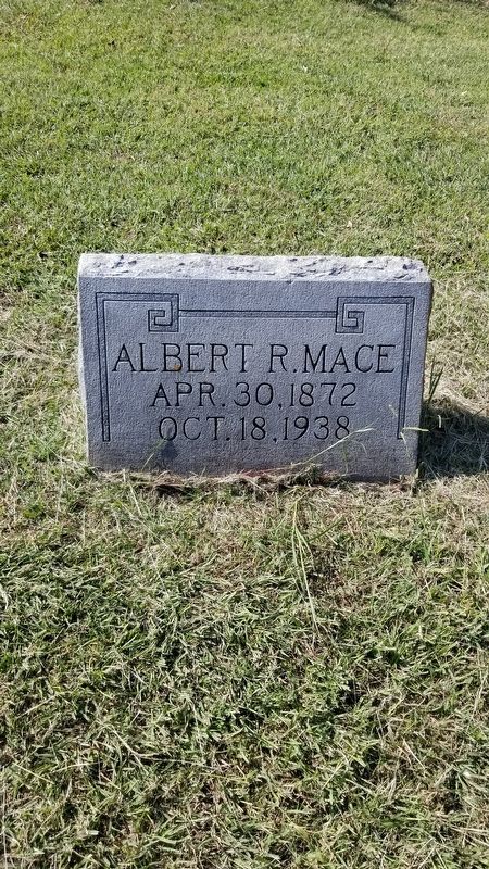 Albert R. Mace gravestone image. Click for full size.