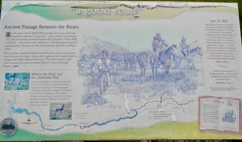 "a good road" Marker image. Click for full size.