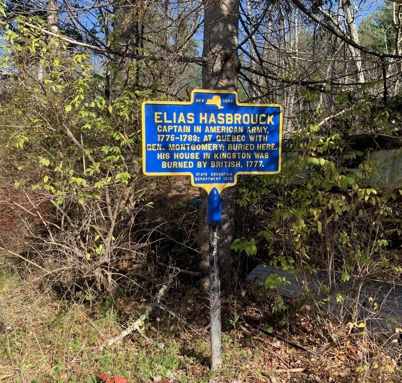 Elias Hasbrouck Marker image. Click for full size.