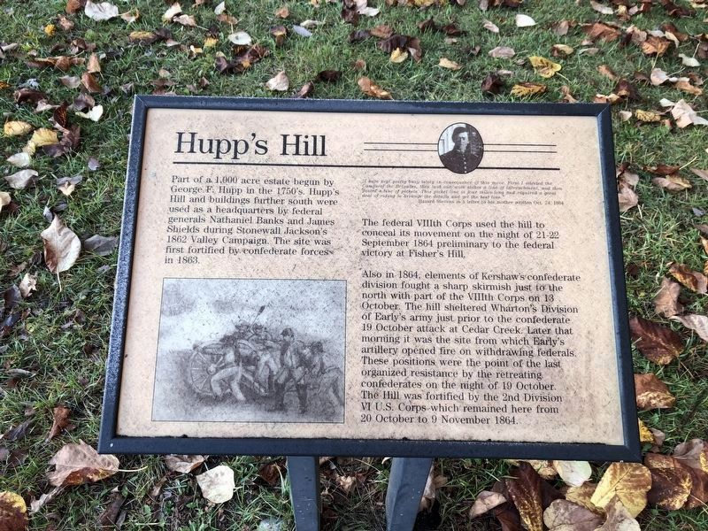 Hupp’s Hill Marker image. Click for full size.