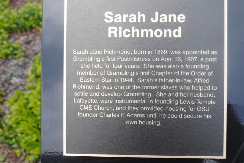 Sarah Jane Richmond Marker image. Click for full size.