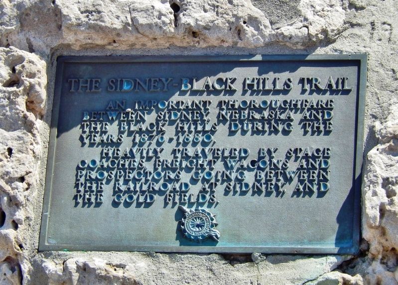 The Sidney Black Hills Trail Marker image. Click for full size.