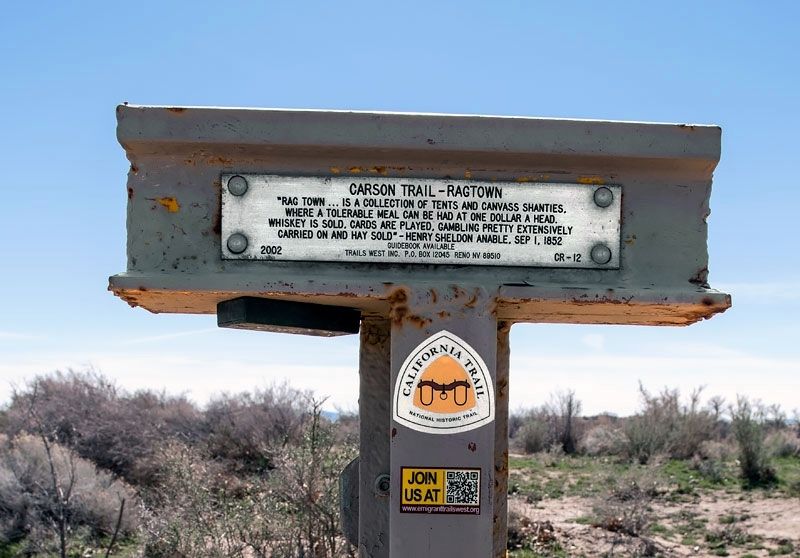 Carson Trail - Ragtown Marker image. Click for full size.