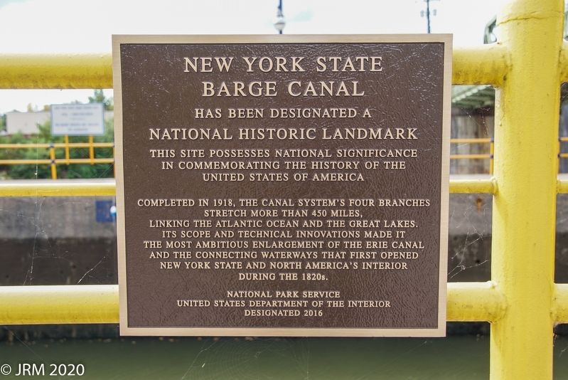 New York State Barge Canal Marker image. Click for full size.
