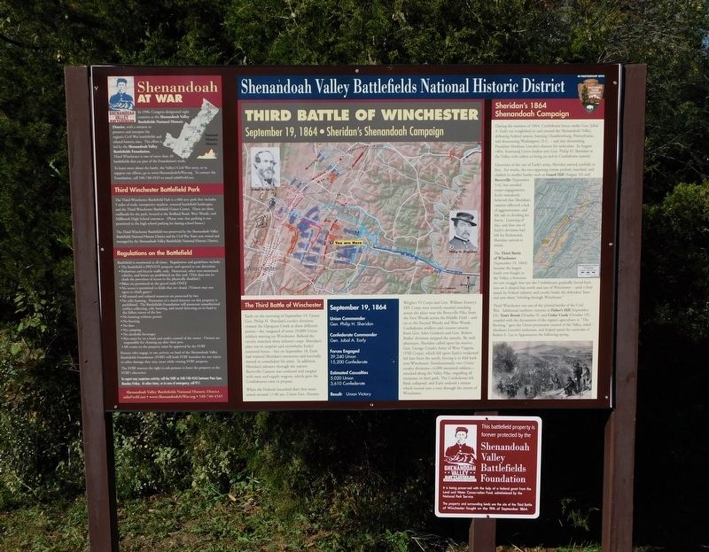Third Battle Of Winchester Marker image. Click for full size.