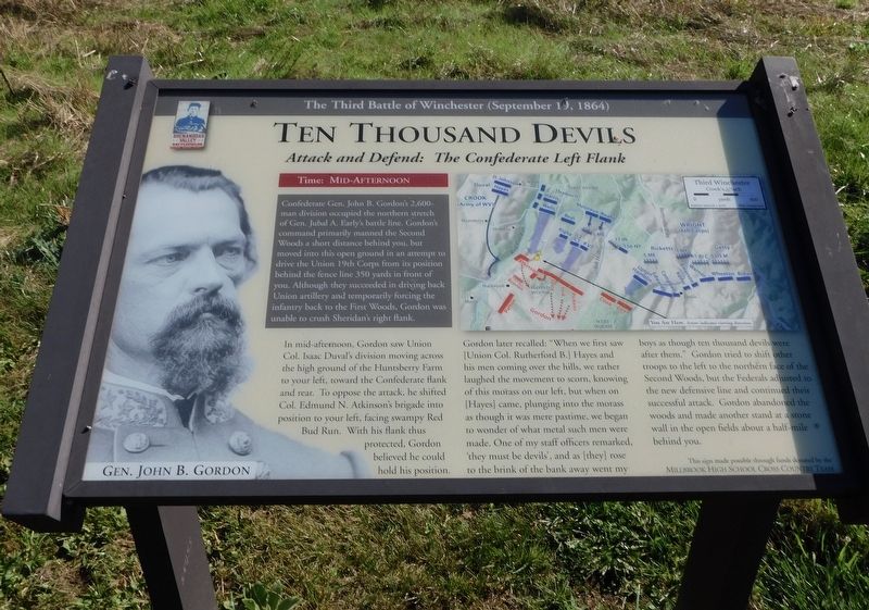 Ten Thousand Devils Marker. Click for full size. Ten Thousand Devils Marker image. Click for full size.