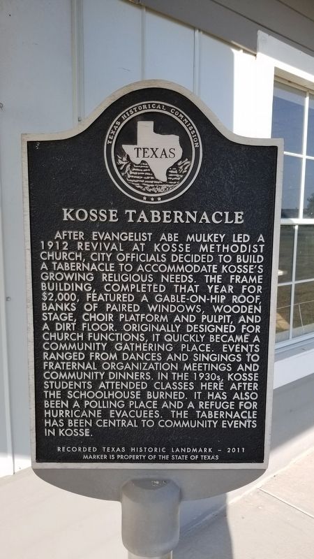 Kosse Tabernacle Marker image. Click for full size.