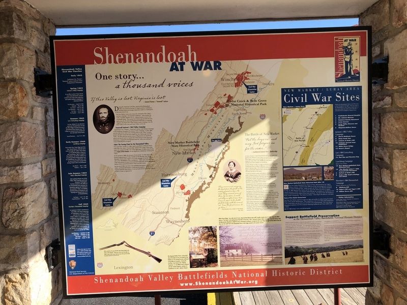 Shenandoah At War Marker image. Click for full size.