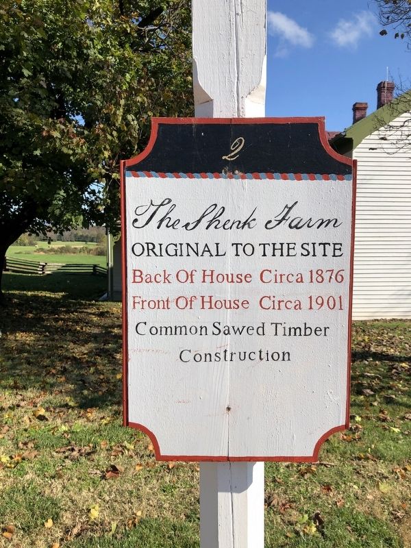 The Shenk Farm Marker image. Click for full size.