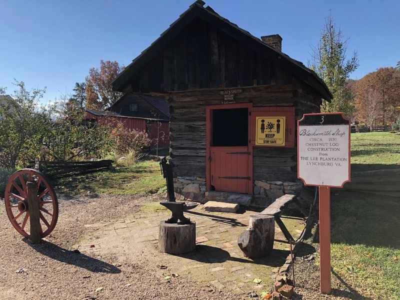 Blacksmith Shop and marker image. Click for full size.